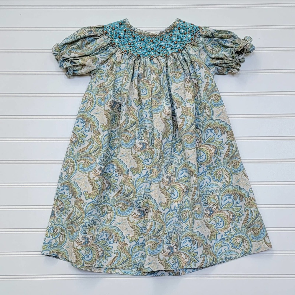 Candyland Paisley Smocked Dress